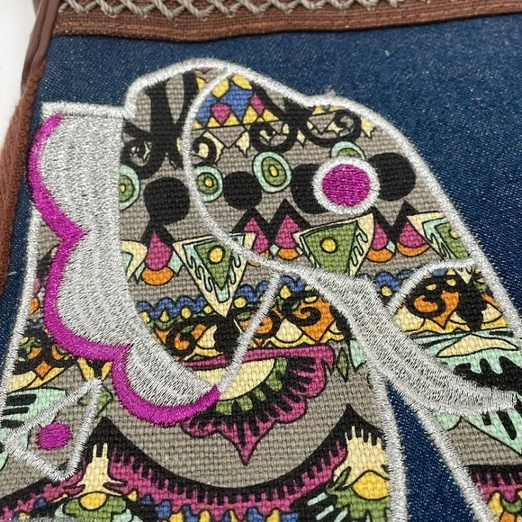 Sakroots One World Elephant Purse Adjustable Strap Artist Boho Bag Peace - NEW‎ - Picture 5 of 16